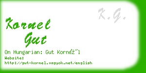 kornel gut business card